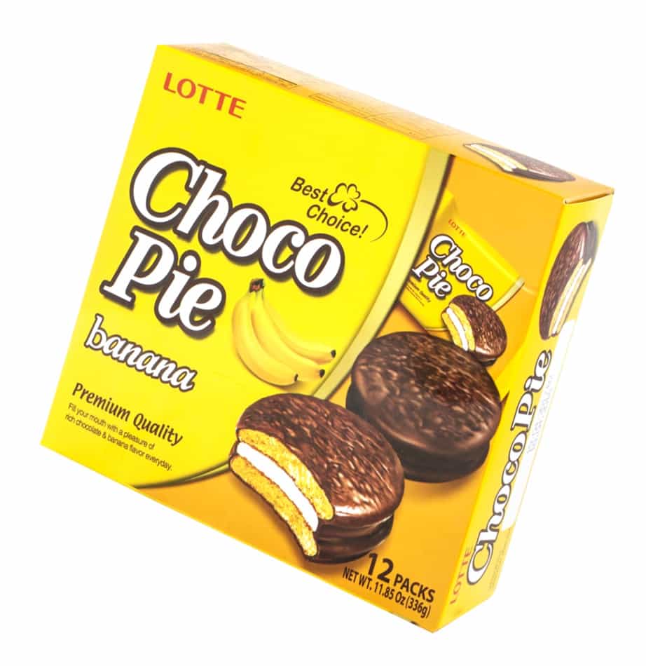 Пирожные choco pie banana (чоко пай) со вкусом банана купить с доставкой по  низкой цене в интернет-магазине Мармеладница