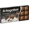 Молочный шоколад Schogetten (Шогеттен) Black & White начинка ванильный крем с кусочками печенья 100 гр