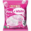 Маршмеллоу Bebeto Pink&White со вкусом ванили и клубники 60г, Турция