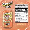 Газированный напиток Warheads Sour Peach Soda Кислый Персик 355мл, США, изображение 3