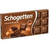 Молочный шоколад Schogetten (Шогеттен) Caramel Brownie начинка крем брауни с какао, печеньем и карамелью 100 гр, изображение 2