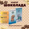 Набор детского бельгийского шоколада (белый + молочный) Щенячий патруль: Зума, Эверест, ручной работы, детский, подарочный, 2х100 гр. - вкусный подарок на день рождения B.O.G
