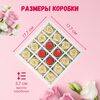 Подарочный набор шоколада B.O.G, белый шоколад ручной работы в виде роз и красных сердец, крафтовый, сладкий бокс, 16 шт.  B.O.G, изображение 5