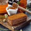 Торт слоеный "Медовик" Кондитерская Прохорова, 80г, изображение 2