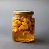 Набор Златоцвет из 6 оригинальных баночек с лавандовым медом и орехами, сладкий подарок, натуральный, изображение 7