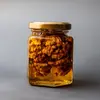 Набор Златоцвет из 6 оригинальных баночек с лавандовым медом и орехами, сладкий подарок, натуральный, изображение 6