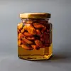Набор Златоцвет из 6 оригинальных баночек с лавандовым медом и орехами, сладкий подарок, натуральный, изображение 5