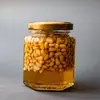 Набор Златоцвет из 6 оригинальных баночек с лавандовым медом и орехами, сладкий подарок, натуральный, изображение 3