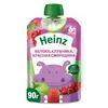 Пюре фруктовое Heinz с 6 месяцев, яблоко, клубника, красная смородина, 90 г x 12, изображение 2