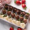 Клубника в шоколаде «Три шоколада» (18-21 ягода), изображение 2