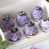 Капкейки с декором из ягод голубики (набор 6 шт.), изображение 5
