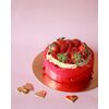 Мини торт Ванильно - малиновый с клубникой, изображение 4