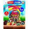Конфеты 7 CIN CHOCO, Ириски с фруктовой начинкой, покрытые шоколадной глазурью, 7 вкусов, 1 кг (Иран)
