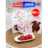 Шоколадные конфеты из молочного шоколада с кремово-ореховой начинкой AMOR, 80г, изображение 10