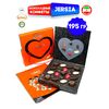 Шоколадные конфеты Jersia AIDIN 6 вкусов из молочного и темного шоколада,195гр, изображение 12
