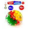 Десерт желейный ЗМЕЮШКА, 3 вкуса, банка - 24 штуки, 1шт 70 г, жидкая конфета ПРИКОЛЮШКА, желе, изображение 5