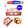 Бисквитное печенье KUTLU с шоколадно-ореховой начинкой, 365г, Иран, изображение 4