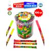 FRUTTI STICK BOX Фруктовое желе NAVROZ, желейные стики 100 штук по 12 г 3 вкуса, изображение 13