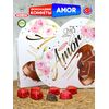 Шоколадные конфеты из молочного шоколада с кремово-ореховой начинкой AMOR, 80г, изображение 17