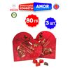 Шоколадные конфеты из молочного шоколада с кремово-ореховой начинкой AMOR, 80г, изображение 5