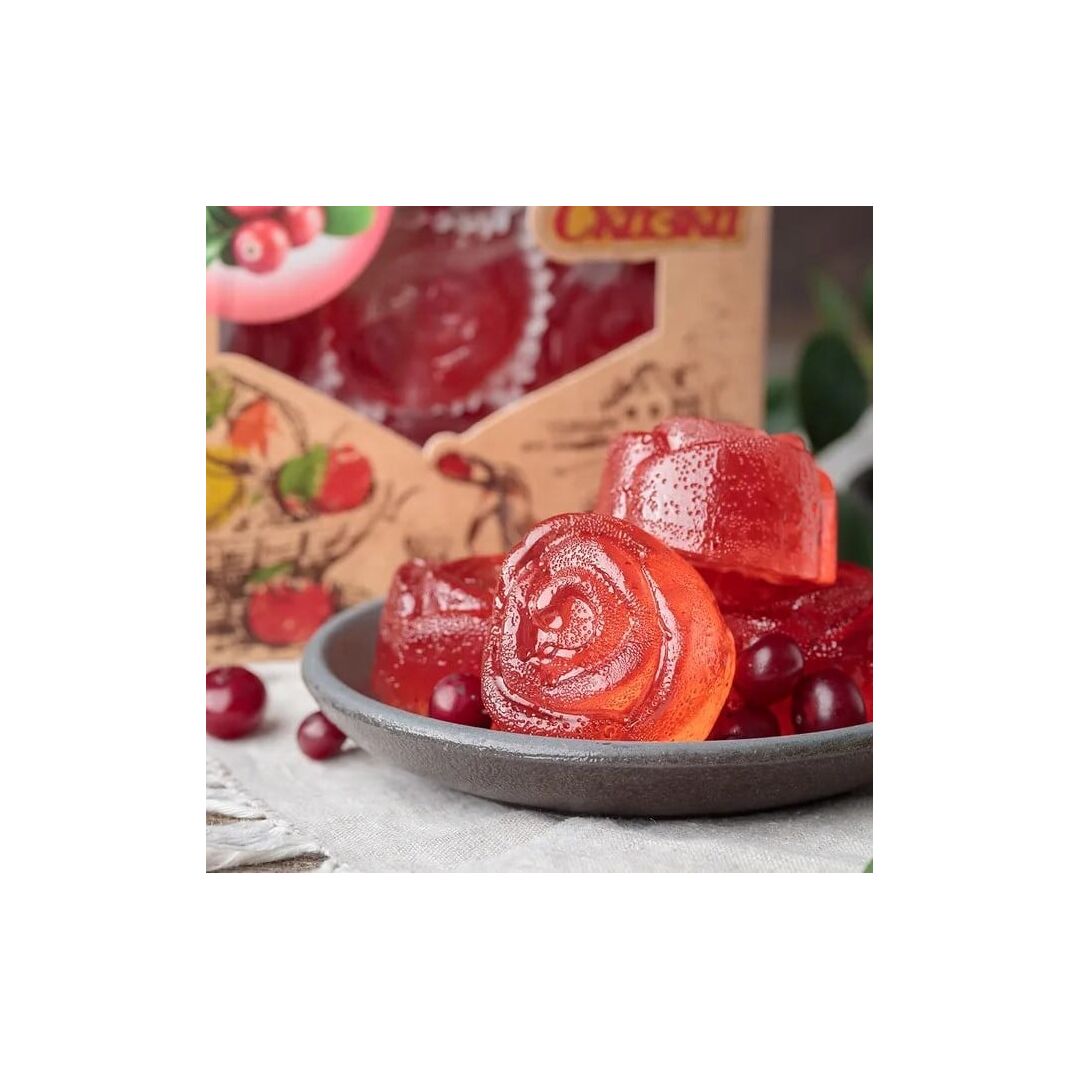 Мармелад натуральный желейный формовой ручной работы для всей семьи "Со свежей брусникой" Мармеладная сказка, 300г, изображение 3