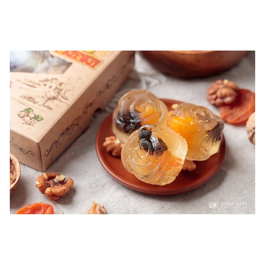 Мармелад натуральный желейный формовой ручной работы для всей семьи "Сказка" (грецкий орех, курага,чернослив) Мармеладная сказка, 500г, изображение 4