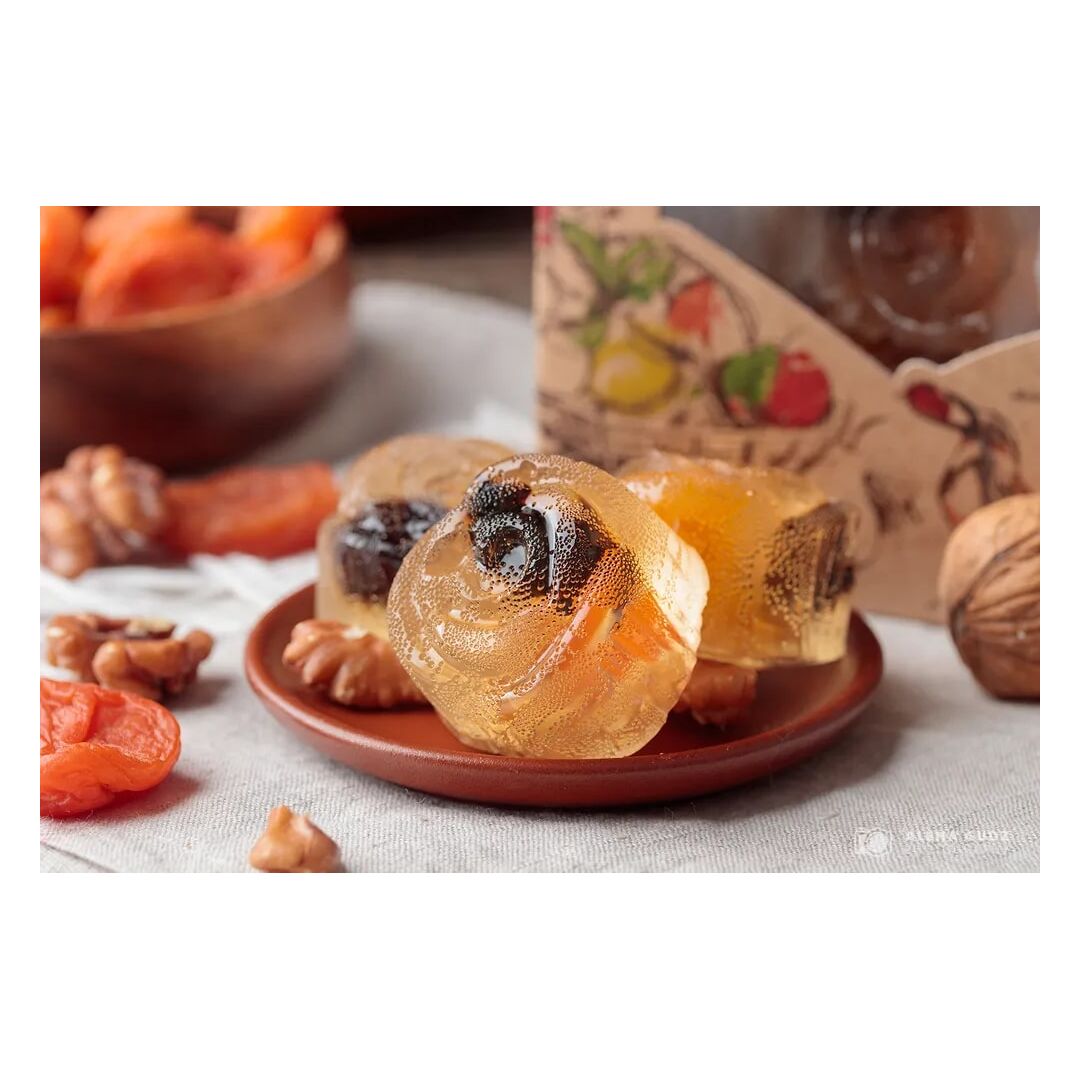 Мармелад натуральный желейный формовой ручной работы для всей семьи "Сказка" (грецкий орех, курага,чернослив) Мармеладная сказка, 500г, изображение 3