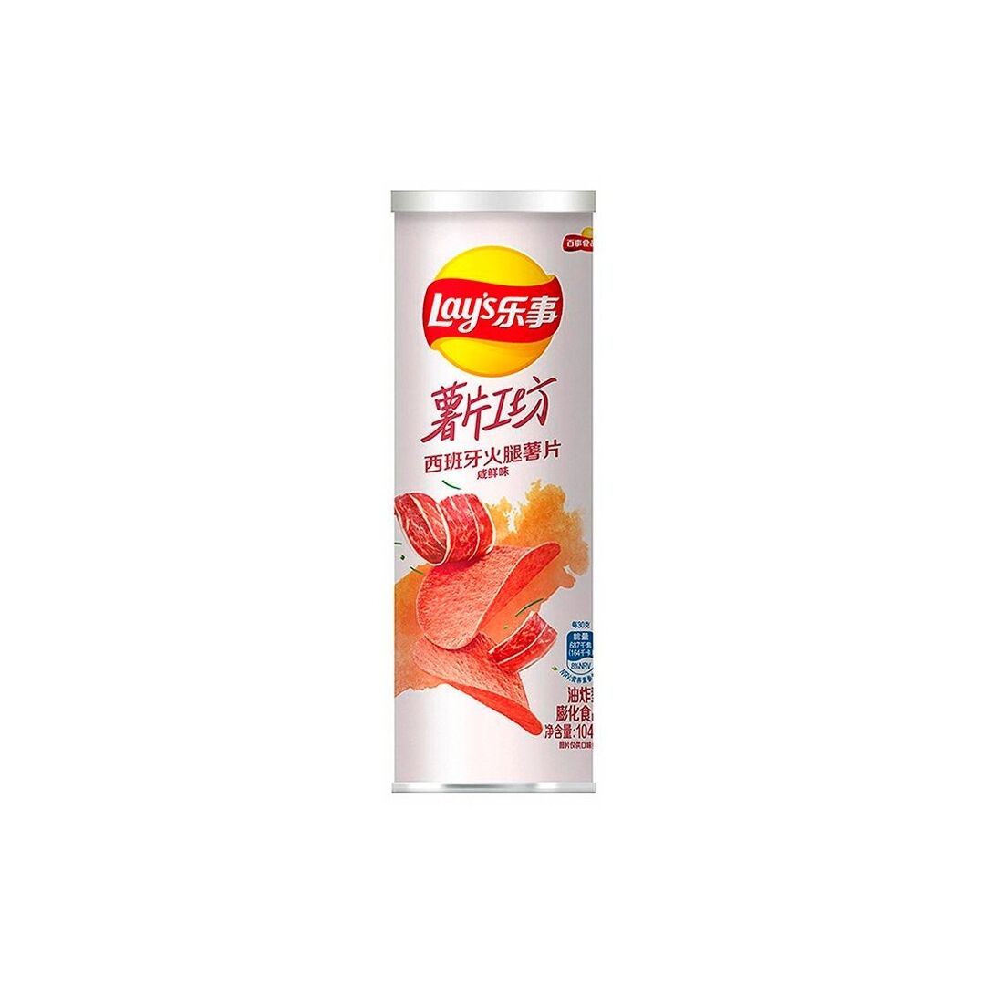 Чипсы Лэйс stax со вкусом испанского бекона 104г, Lay's