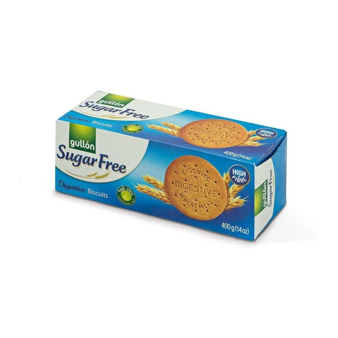 Цельнозерновое печенье Digestive без сахара 400 г, Gullon