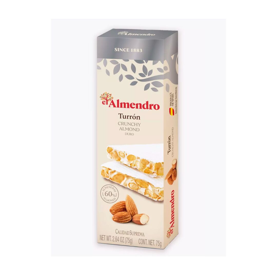 Хрустящий миндальный туррон 75г, el Almendro