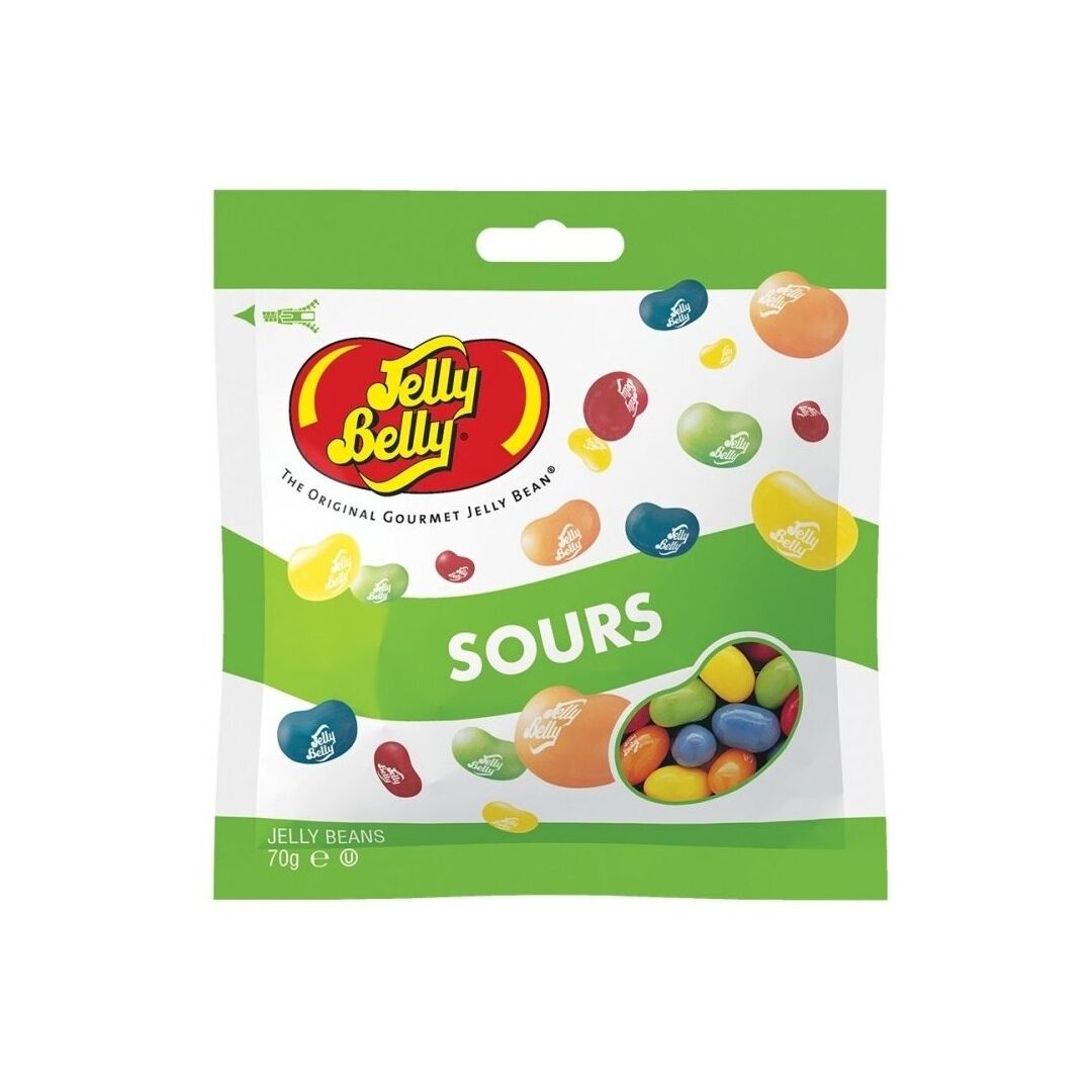 Драже жевательное "Jelly Belly" кислые фрукты 70 г пакет