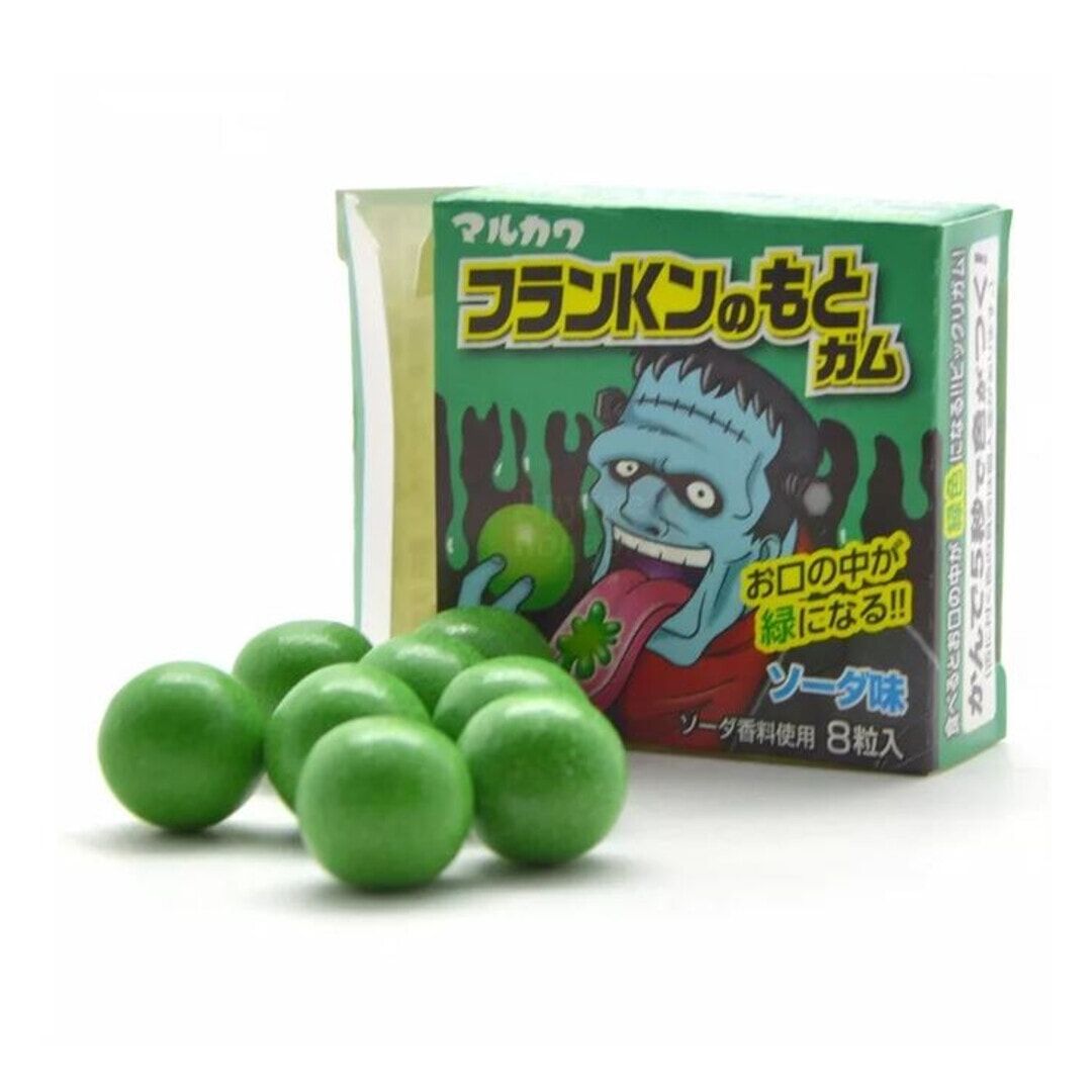 Жевательная резинка Marukawa Франкенштейн Марукава Лимонад 11,1гр Япония, изображение 2