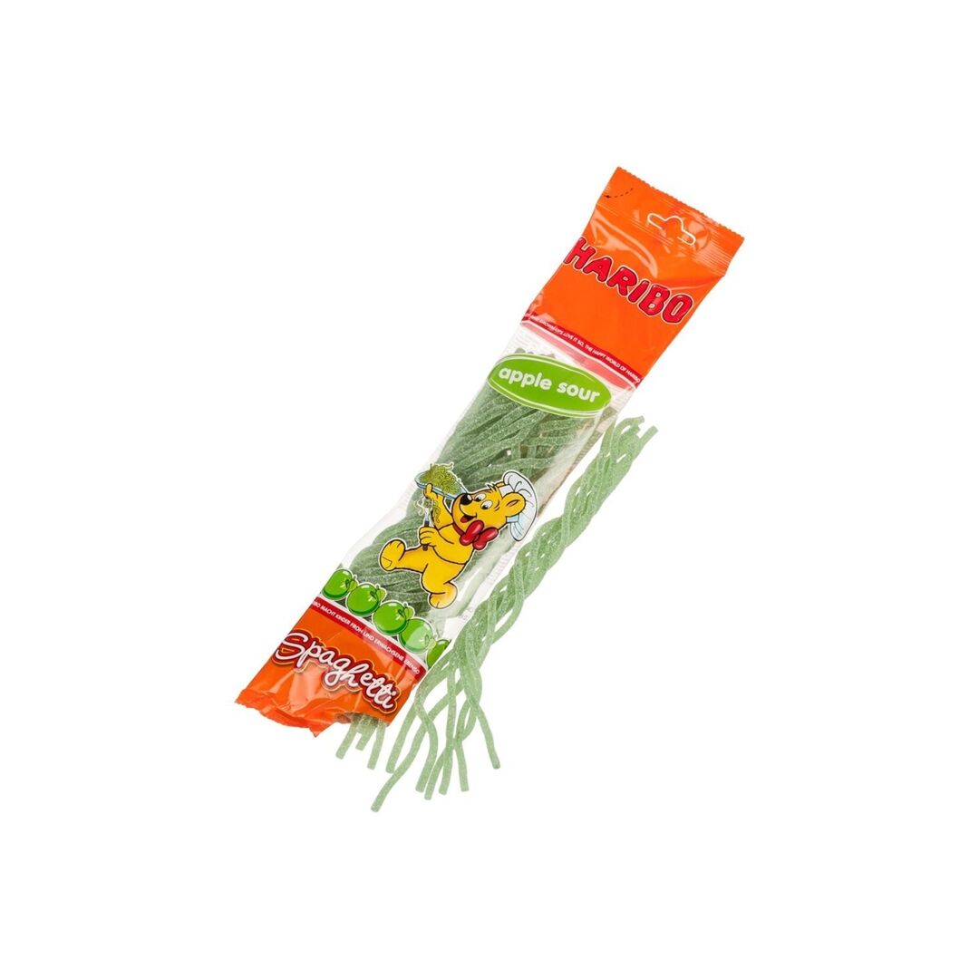 Мармелад Haribo Spaghetti Apple Спагетти яблоко 200г, Германия, изображение 2