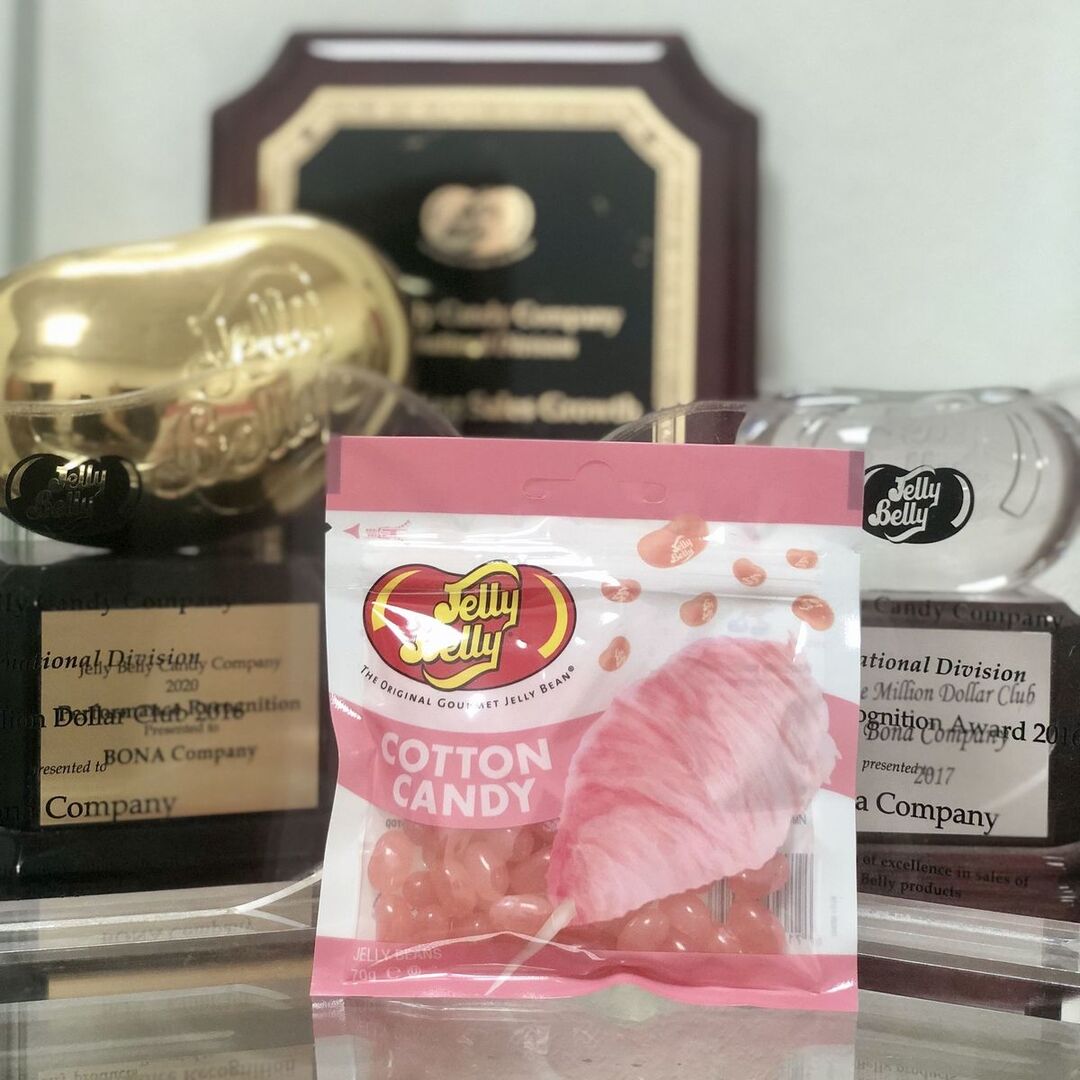 Драже жевательное "Jelly Belly" сахарная вата 70 г пакет, изображение 2