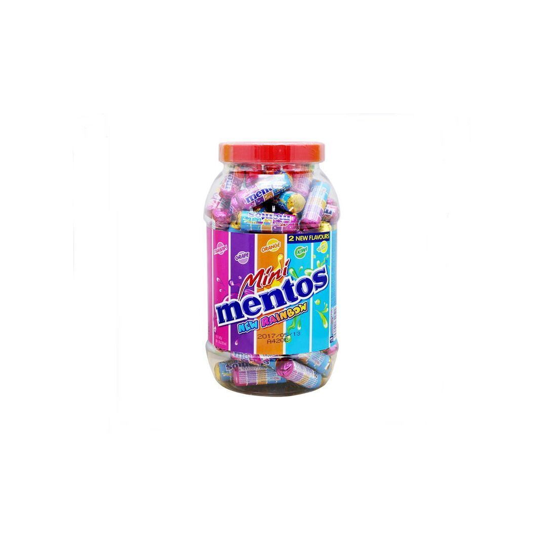 Жевательные конфеты Mentos Roll Mini Rainbow 700г, Индонезия