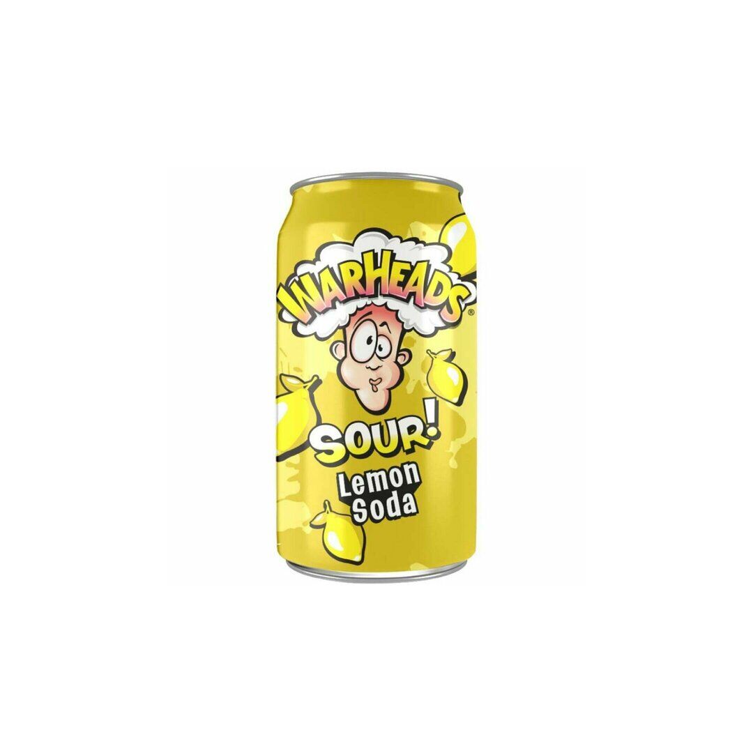 Газированный напиток Warheads Sour Lemon Soda 355мл, США