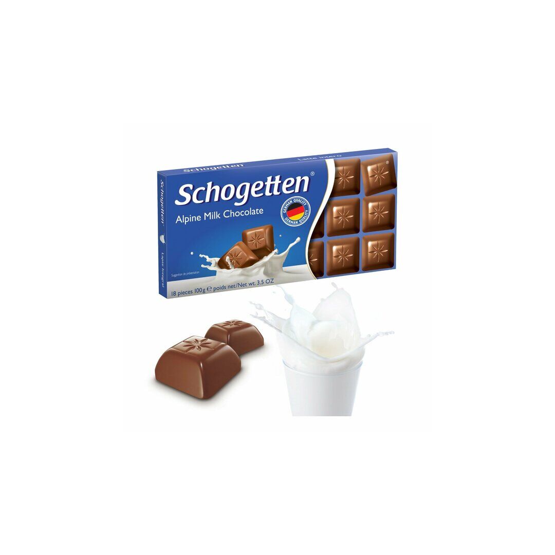 Шоколад Schogetten Alpine Milk 100гр, изображение 3