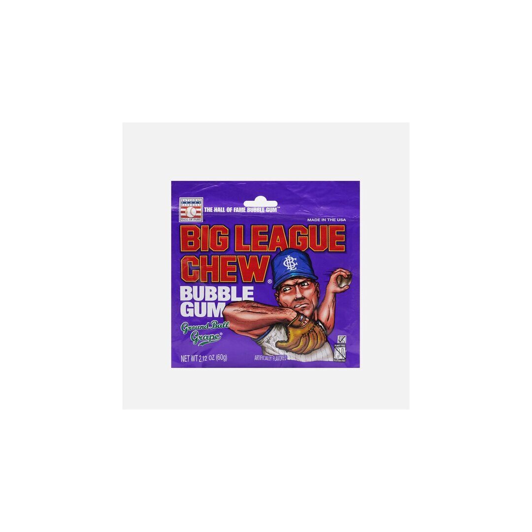 Жевательная резинка Big League Grape Bubble Gum виноград 60г