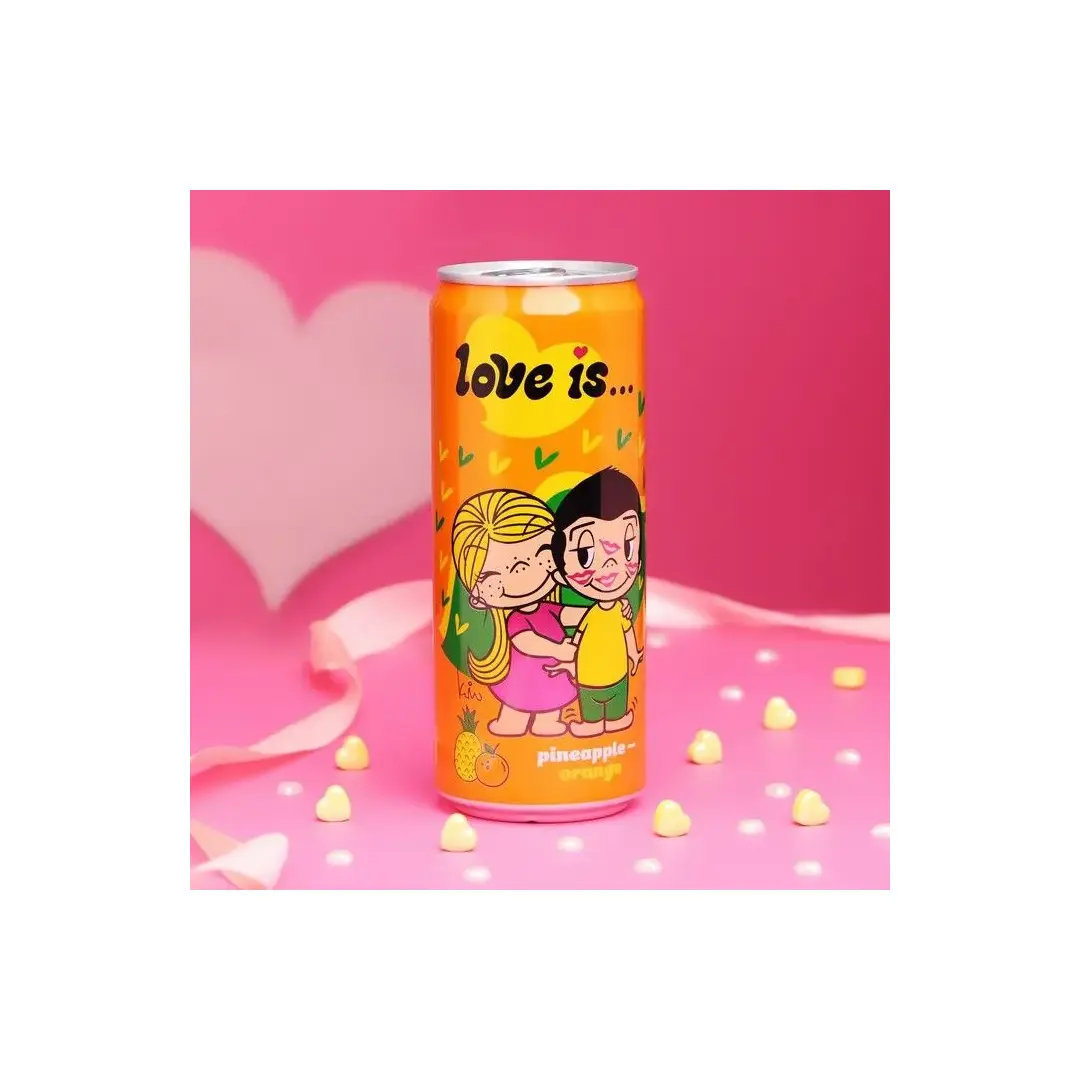 Газированный напиток Love is Ананас - Апельсин 330мл, Россия, изображение 4
