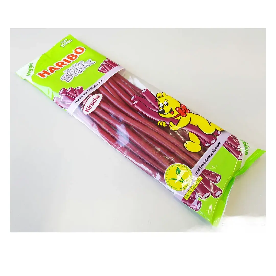 Мармелад жевательный Haribo Balla Stix Kirsch Харибо со вкусом вишни 200г, Германия, изображение 2