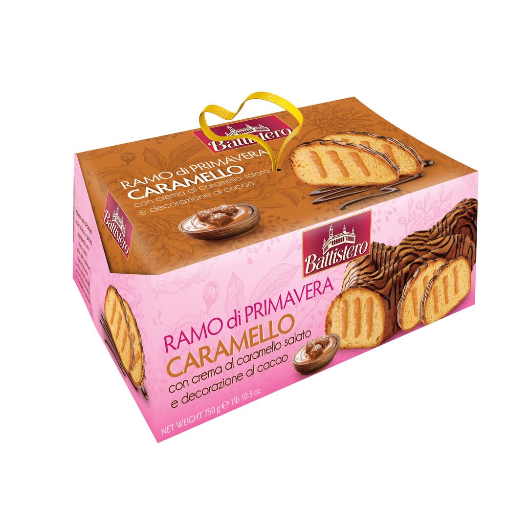 Панеттоне(кулич) Battistero Colomba с соленой карамелью 750г