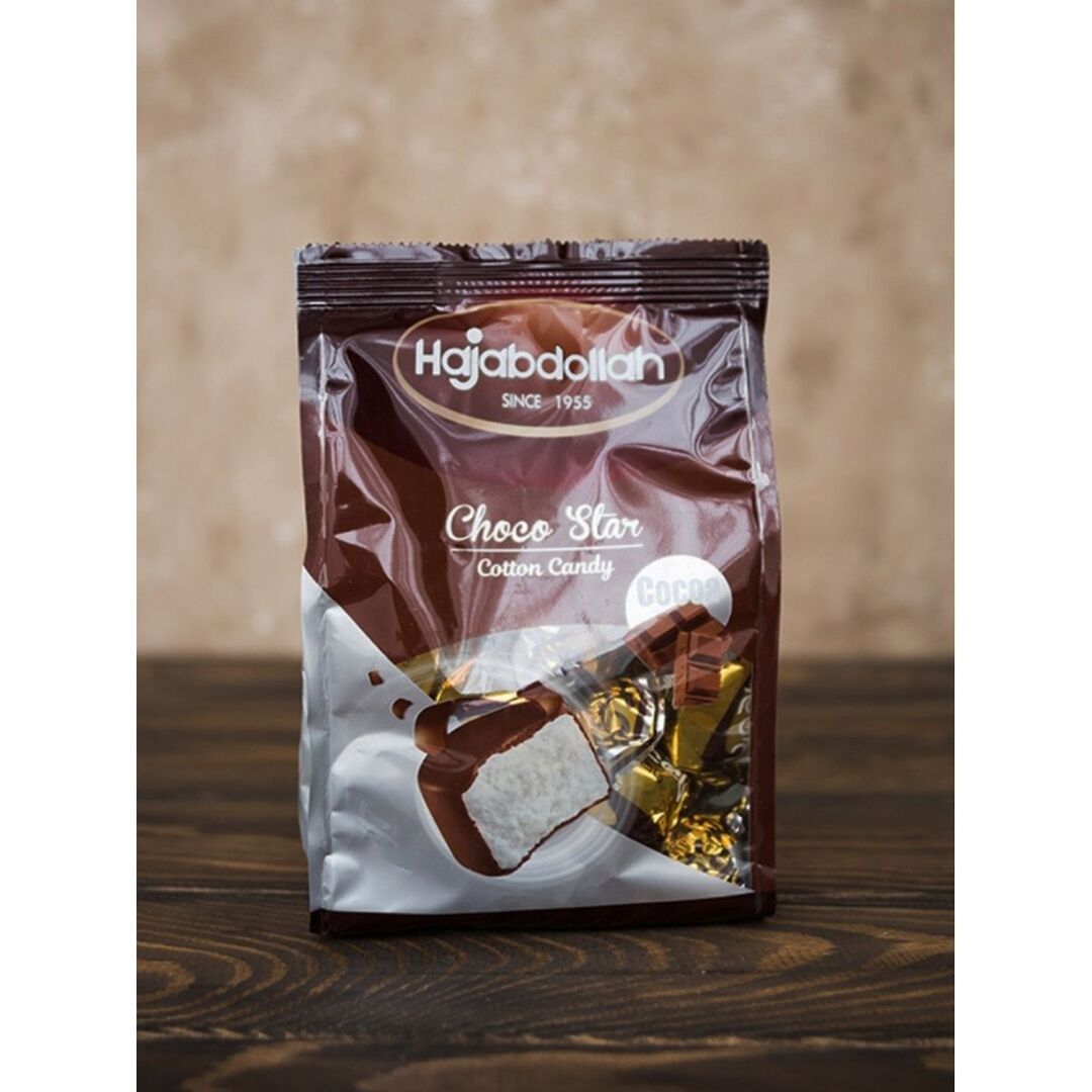Конфеты HAJABDOLLAH из пишмание со вкусом ванили шоколадной глазури 180г, изображение 2