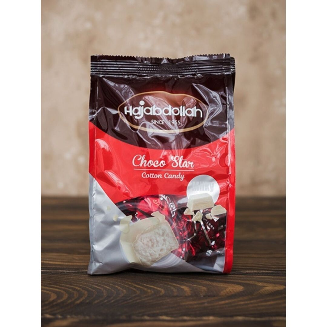 Конфеты HAJABDOLLAH из пишмание с молочным вкусом в белой глазури 180г, изображение 2