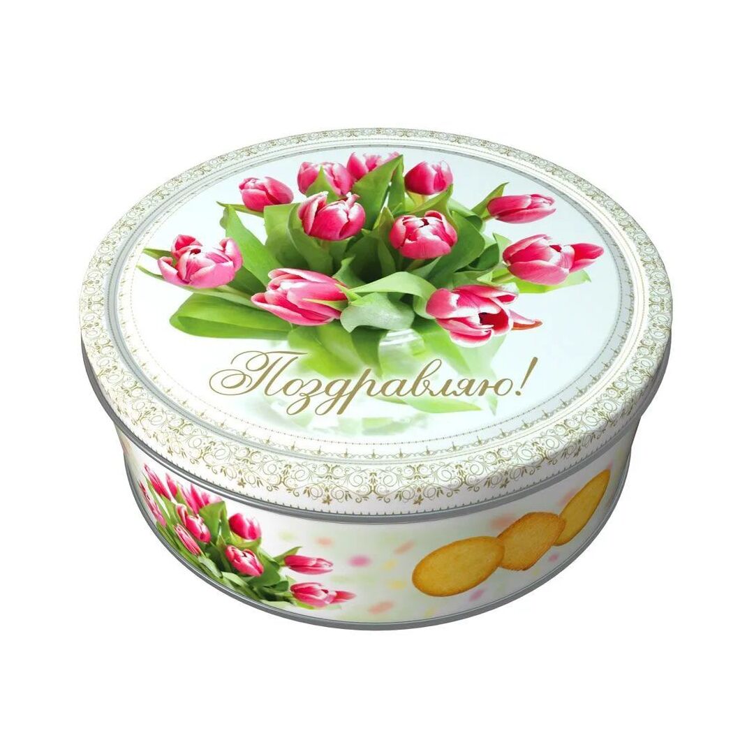 Печенье МОНТЕ КРИСТО Тюльпаны 400г