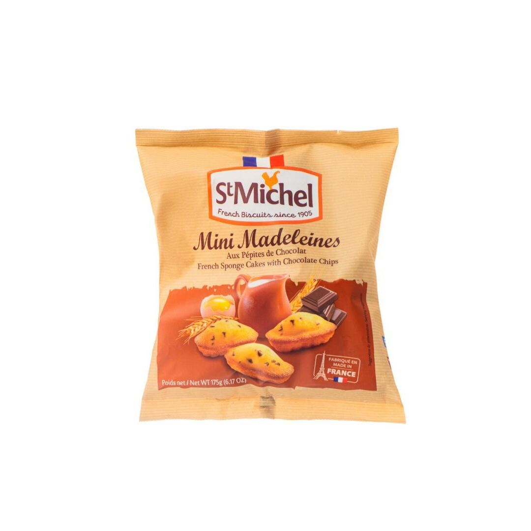 Бисквит StMICHEL MINI MADELEINES французский традиционный с кусочками шоколада 175г