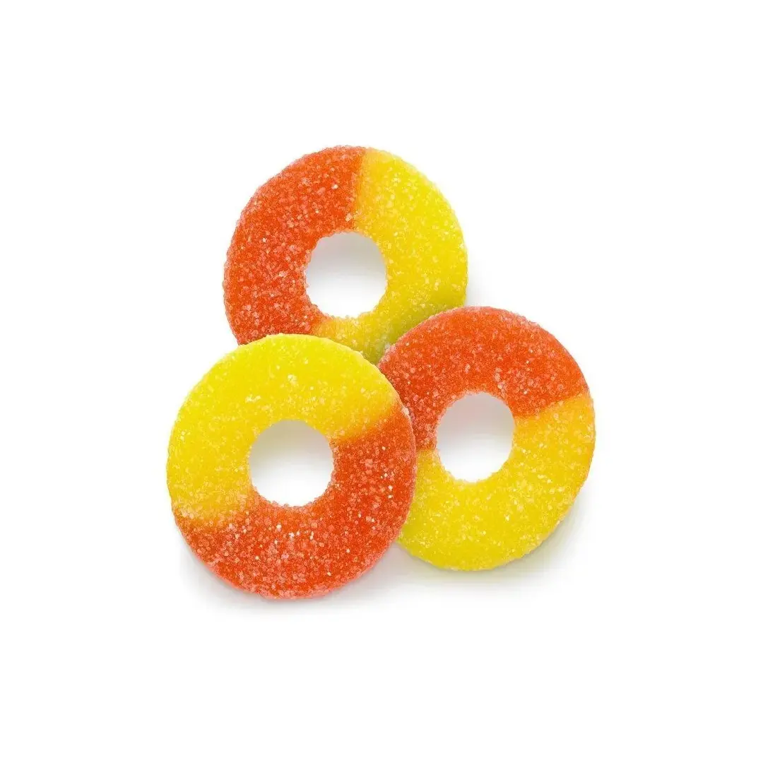 Жевательный мармелад Fini Peach Rings, 90г Фини персиковые кольца, изображение 2