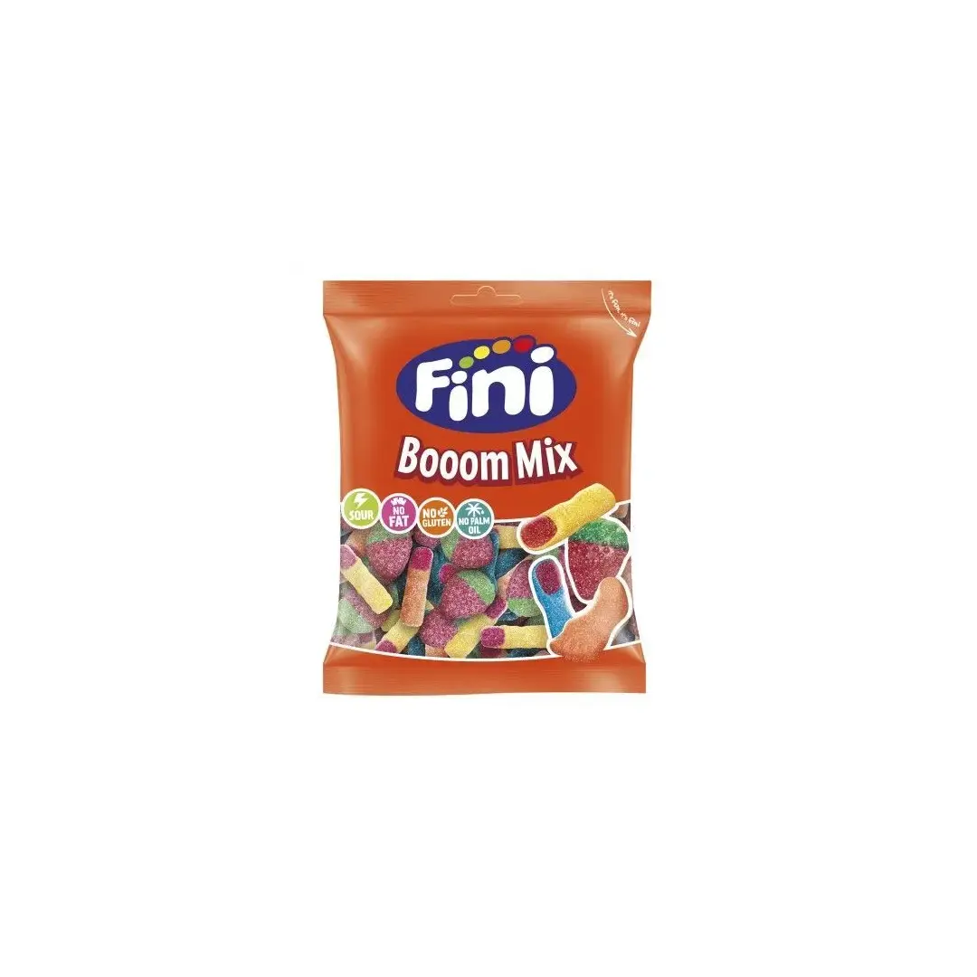 Жевательный мармелад Fini Sour Boom Mix 90г, Фини Кислый микс, Испания