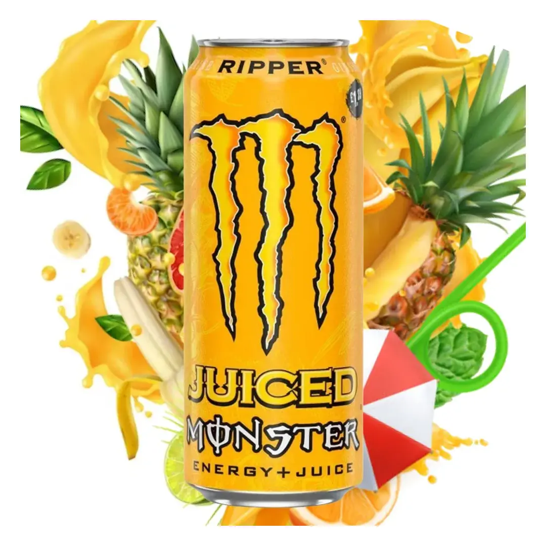 Энергетический напиток Monster Energy Ripper Монстер Риппер Тропические фрукты 500мл, Ирландия, изображение 2