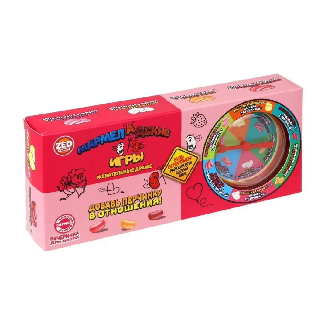 МармелАдские игры Вечеринка для двоих Zed Candy, Настольная игра с конфетами 100г, Китай, изображение 5