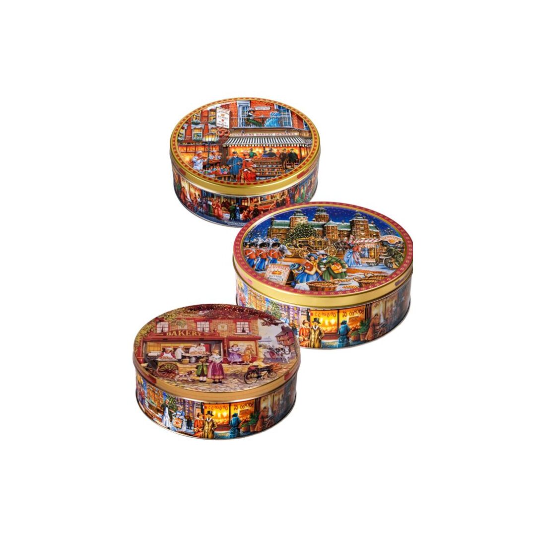 Печенье JACOBSENS ассорти сдобное "Рождественский город" 400 г, изображение 2